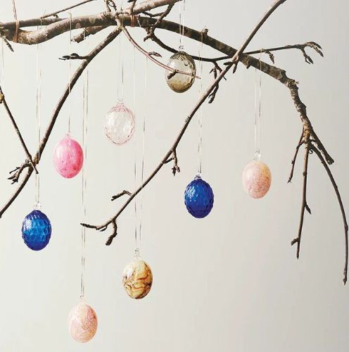 Kodanska Danish Summer Easter Egg Ø: 6,5 cm - Clear OUTLET
