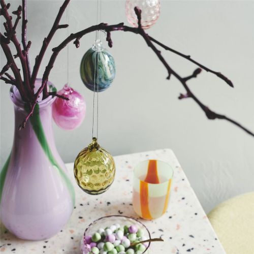 Kodanska Danish Summer Easter Egg Ø: 6,5 cm - Pink OUTLET