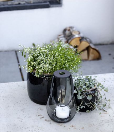 Holmegaard Design With Light Lanterne H: 25 cm - Smoke OUTLET