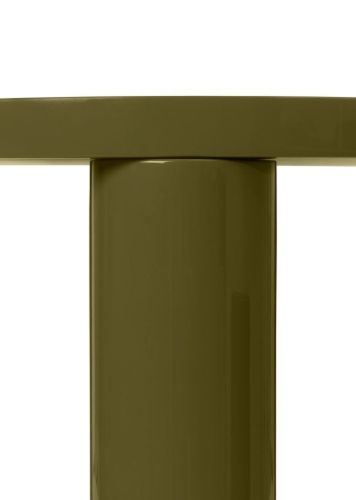 Ferm Living Post Coffee Table Small Ø: 65 cm - Olive OUTLET