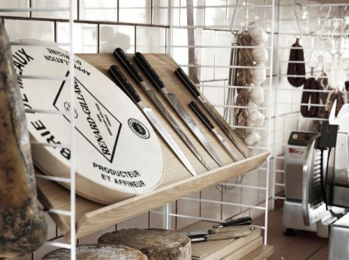 String Furniture Magazine Shelf Solid B: 78 cm - Oak OUTLET
