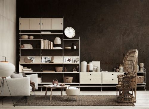 String Furniture Hylder 3 Stk. 78x30 cm - Ash OUTLET