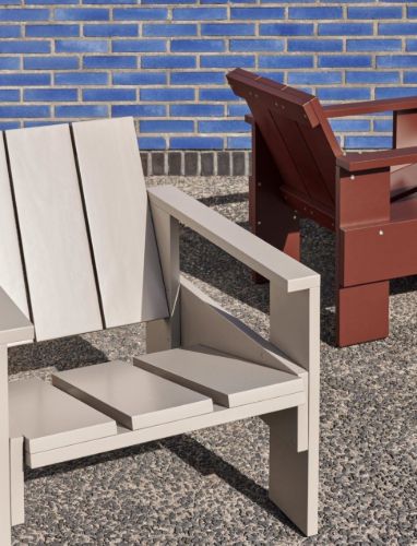 HAY Crate Lounge Chair SH: 32 cm - London Fog OUTLET