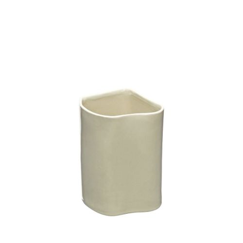 Hübsch Amare Opbevaring M/ Låg Small H: 21 cm - Sand/Brun OUTLET