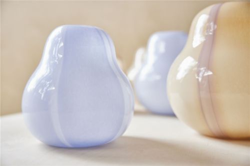 OYOY Kojo Vase Small H: 20 cm - Lavender/White