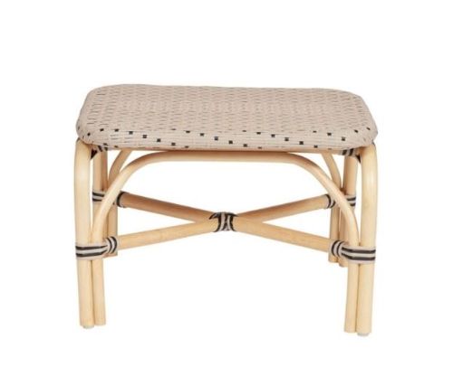 OYOY Momi Outdoor Ottoman SH: 43 cm - Nature/Clay OUTLET