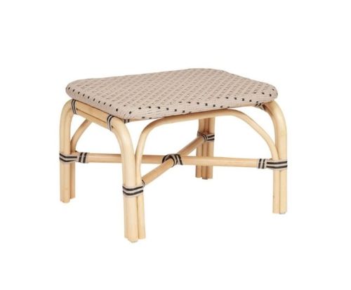 OYOY Momi Outdoor Ottoman SH: 43 cm - Nature/Clay OUTLET