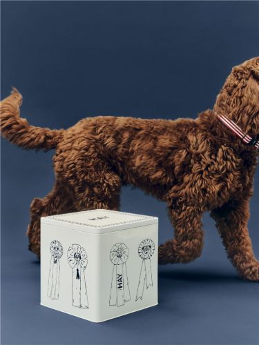 HAY Dogs Food Storage 22x22 cm Large - Blue/White 