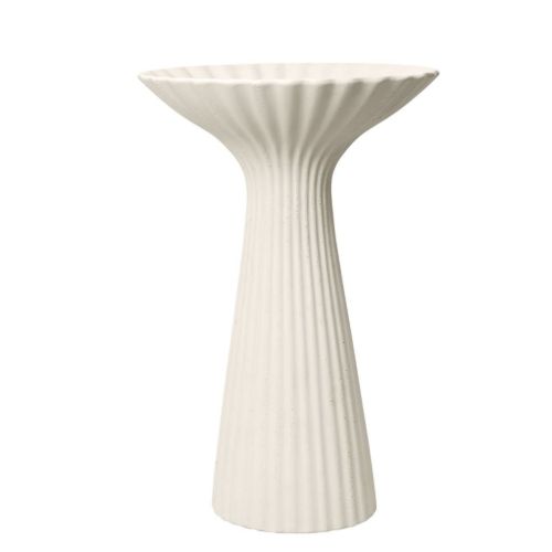 Ferm Living Fountain Pedestal Bowl - Ivory