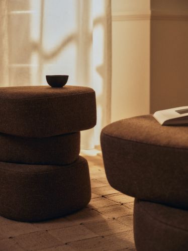 Ferm Living Plyo Puf Staple - Dark Brown
