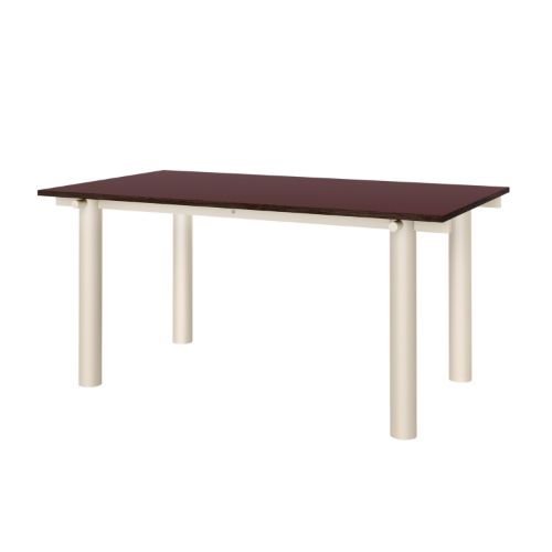 Ferm Living Atura Spisebord 160x90 cm -Light Cashmere/Burgundy Linoleum


