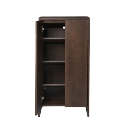 Ferm Living Parcel Hallway Cabinet H: 110 cm - Dark Stained Oak

