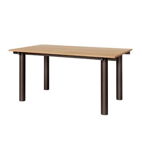 Ferm Living Atura Spisebord 160x90 cm - Dark Chocolate/Natural Oak Veneer
