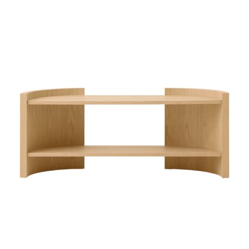 Audo Copenhagen Crescent Shelving Low - Lakeret Egetræ
