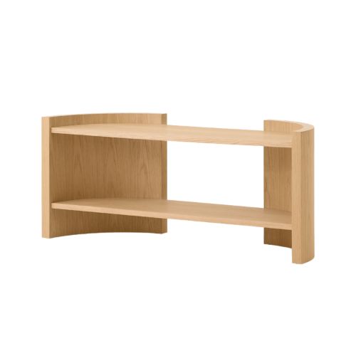 Audo Copenhagen Crescent Shelving Low - Lakeret Egetræ