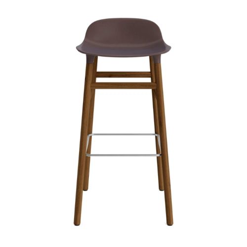 Normann Copenhagen Form Barstol 75 cm. - Valnød/Brun