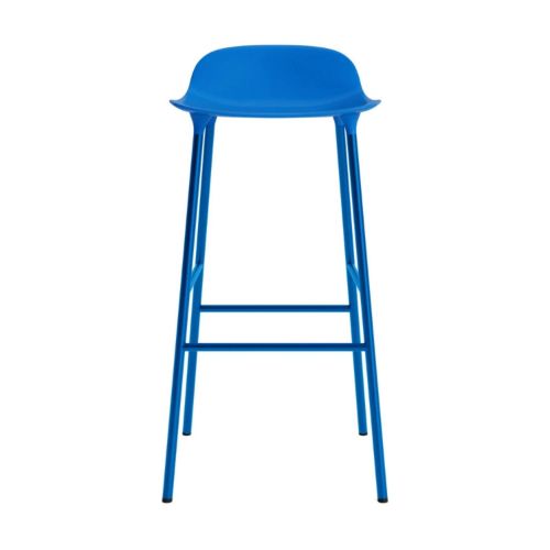 Normann Copenhagen Form Barstol 75 cm. - Stål/Bright Blue