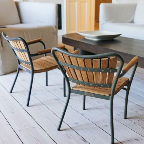 Mandalay Marguerit Børnestol - Teak/Olivengrøn