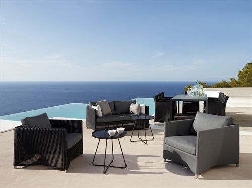 Cane-line Outdoor Diamond Loungestol - Grey AirTouch OUTLET