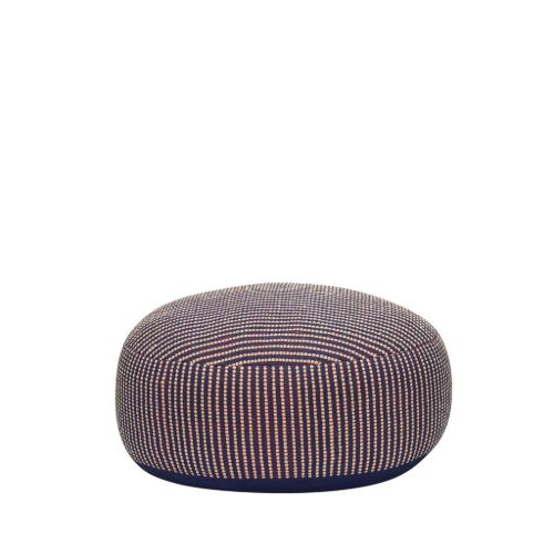 Hübsch Mochi Pouffe Ø: 75 cm - Blue/Multicolour 