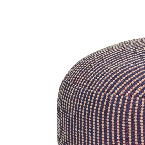 Hübsch Mochi Pouffe Ø: 75 cm - Blue/Multicolour 