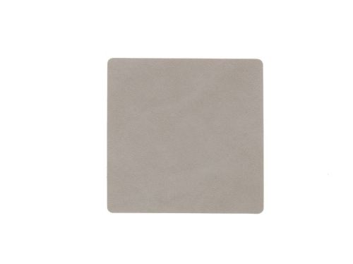 LindDNA Glass mat Square Double 10x10 cm - Nupo light blue/nupo light grey  OUTLET
