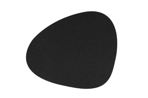 LindDNA Table mat Curve L 37x44 cm - Lace Black OUTLET