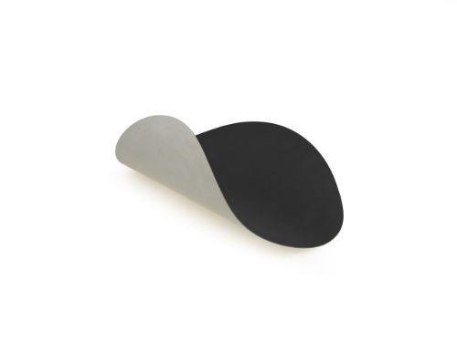 LindDNA Table Mat Oval L Double 35x45 cm - Cloud Black/Nupo Metallic OUTLET