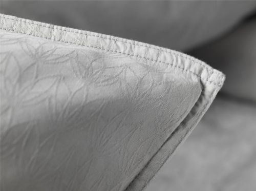 FDB Møbler R34 Tulipan Sengesæt m. knapper 140x220 cm - Lysegrå OUTLET