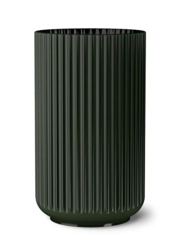 Lyngby Vase H: 31 cm - Mørk Grøn Porcelæn OUTLET