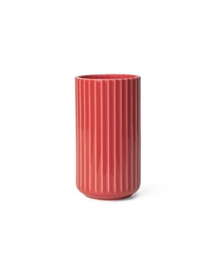 Lyngby Vase H: 15,5 cm - Rød Porcelæn OUTLET