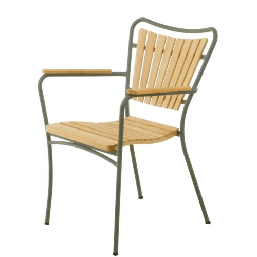 Mandalay Marguerit Havestol - Teak/Olivengrøn