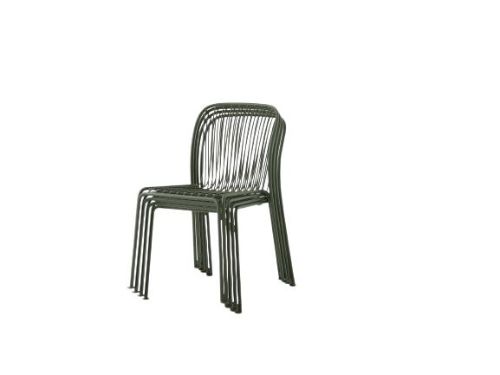 &Tradition Thorvald SC94 Space Copenhagen Outdoor Side Chair  - Bronze Green