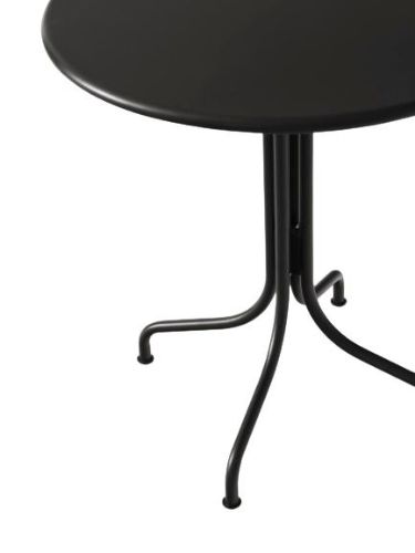 &Tradition Thorvald SC96 Space Copenhagen Outdoor Café Table Ø: 70 cm - Warm Black