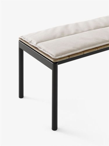 &Tradition Ville Seat Pad For AV27 Andersen & Voll Outdoor Bench - Sunbrella Heritage Papyrus