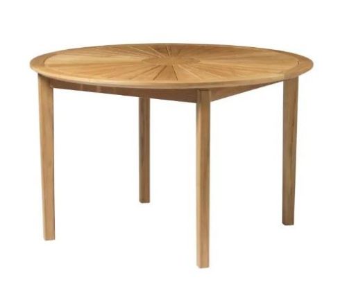 FDB Møbler M27 Sammen Rundt Havebord Ø: 120 cm - Massiv Teak/Natur Olieret 