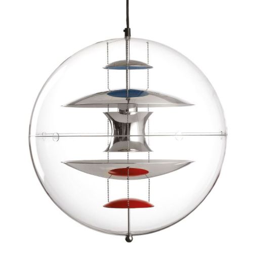 Verpan Verner Panton Globen Ø: 50 cm - Rød/Blå