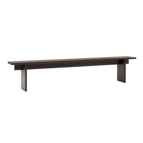 &Tradition Ita Bench OS6 L: 230 cm - Dark Stained Oak