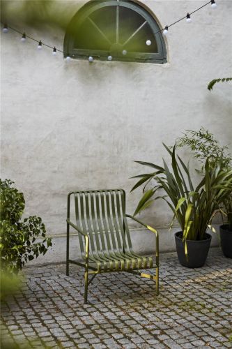HAY Palissade Lounge Chair High  - Olive