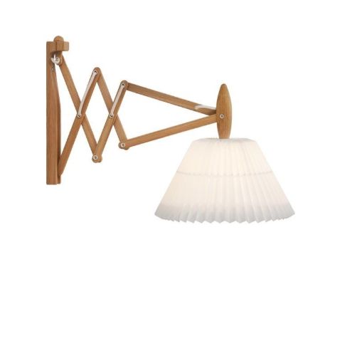 Le Klint 223-2/17 Saxlampe til væg H: 31 cm - Lys Eg/Standardskærm