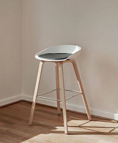 HAY Seat Pad AAS Bar Chair 38x35,5 cm - Black Leather 