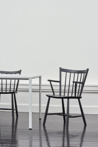 HAY Børge Mogensen J42 Arm Chair  - Black Lacquered Beech