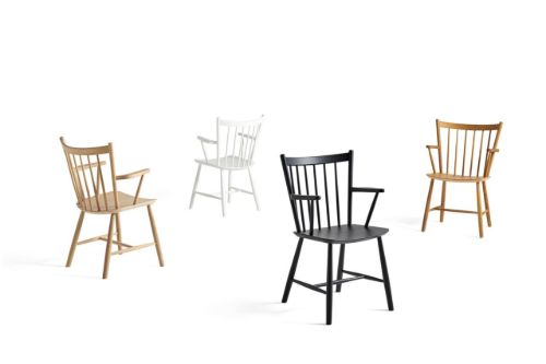 HAY Børge Mogensen J42 Arm Chair  - White Lacquered Birch