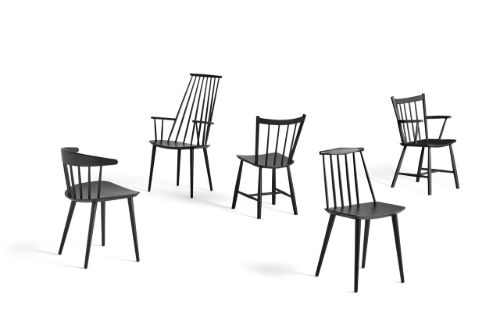 HAY Børge Mogensen J41 Spisebordsstol  - Black Lacquered Beech