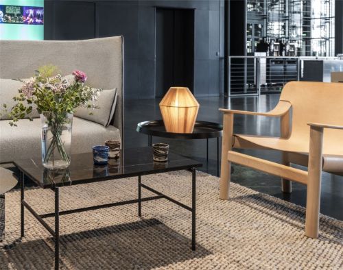 HAY Rebar Coffee Table L: 80 x B: 49 x H: 40,5 cm - Black Marble