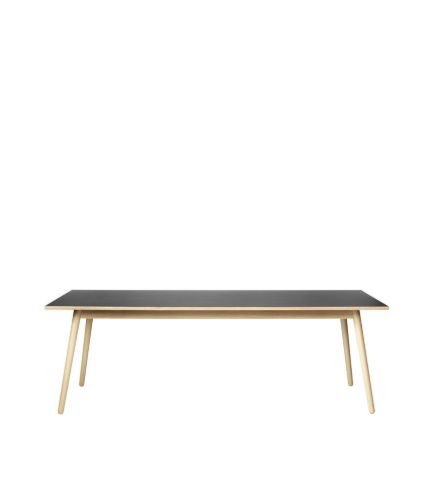FDB Møbler Spisebord Poul M. Volther C35C 95x220 cm - Eg/Nero Sort 