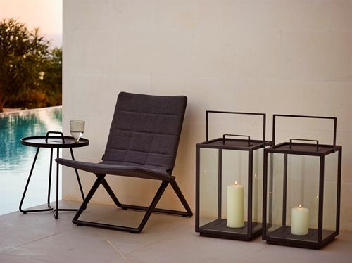 Cane-line Outdoor Lighthouse Lanterne Stor H: 54 cm - Lava Grey
