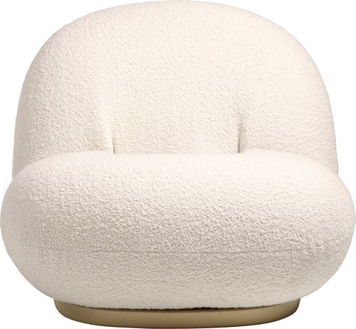 GUBI Pacha Lounge Chair - Pearl gold/Dedar Karakorum 001