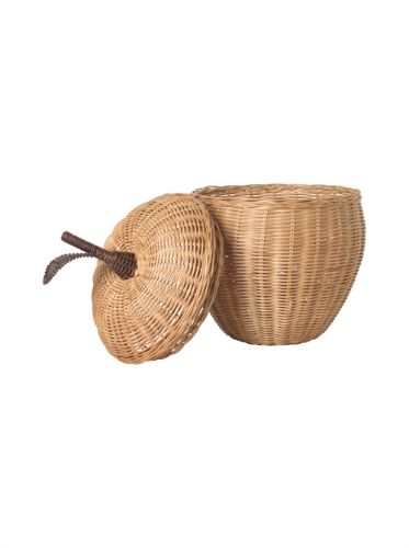 Ferm Living Apple Braided Storage Kurv Large H: 52 cm - Natural