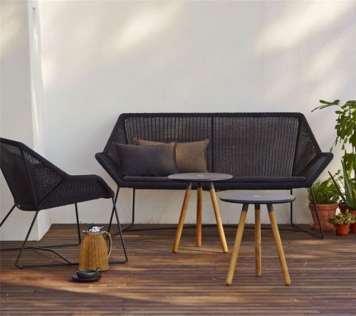 Cane-line Outdoor Breeze 2 Pers. Loungesofa L: 154 cm - Black